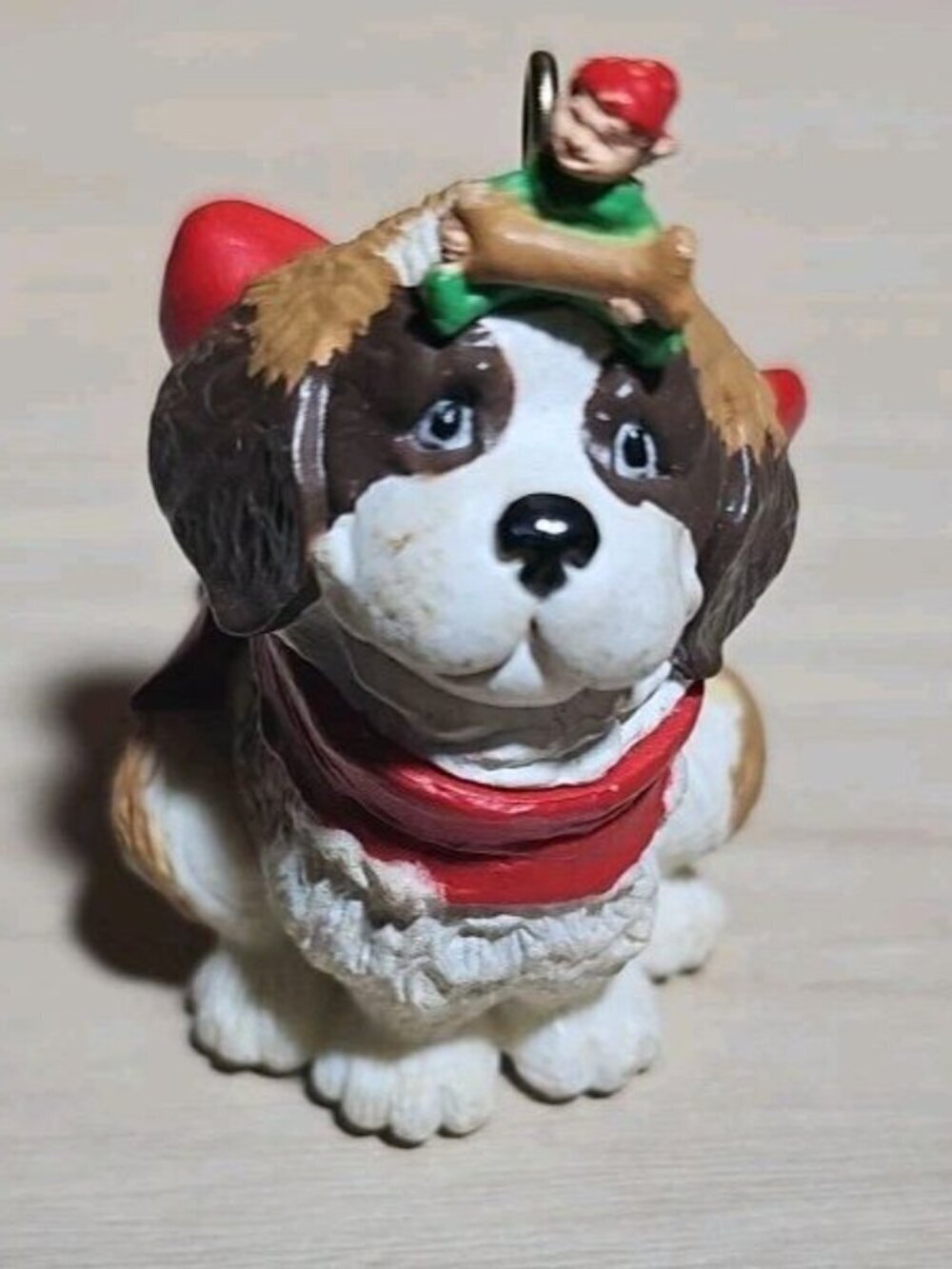 Vintage Hallmark Keepsake Handcrafted Ornament 'Puppy's Best Friend' 1986